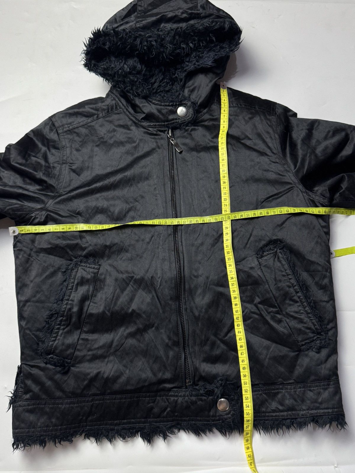 Japanese Faux Fur Black Hoodie Jacket