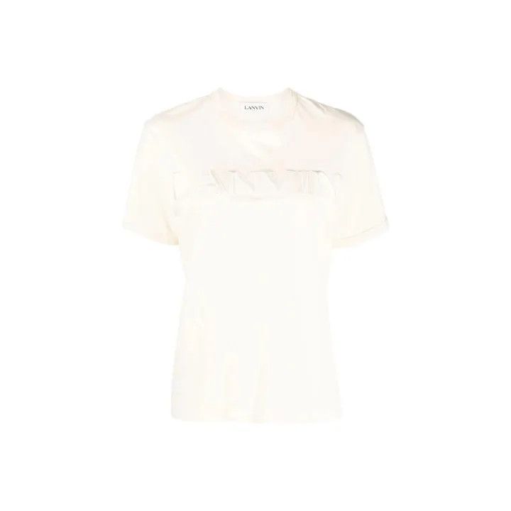 Lanvin SS22 Letter Print Short Sleeve T-Shirt 0079
