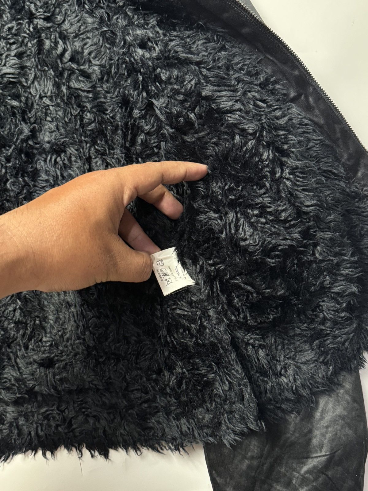 Japanese Faux Fur Black Hoodie Jacket