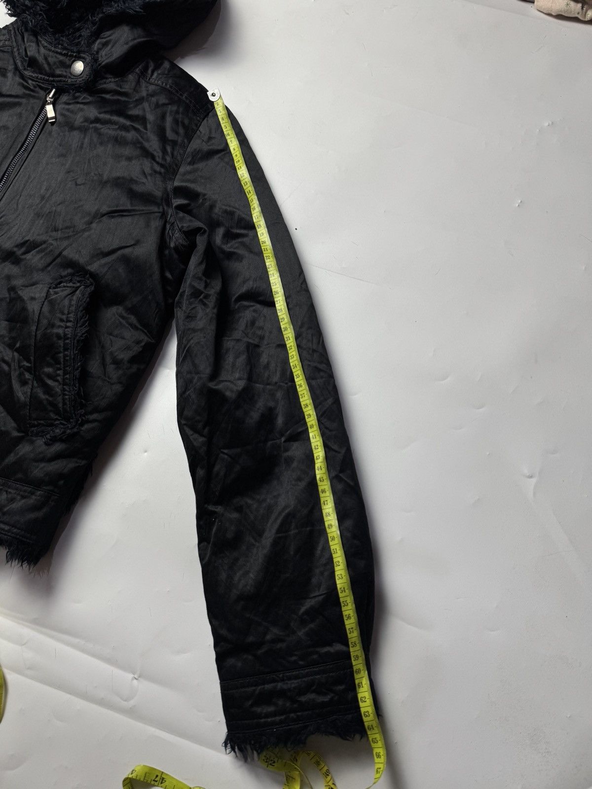 Japanese Faux Fur Black Hoodie Jacket