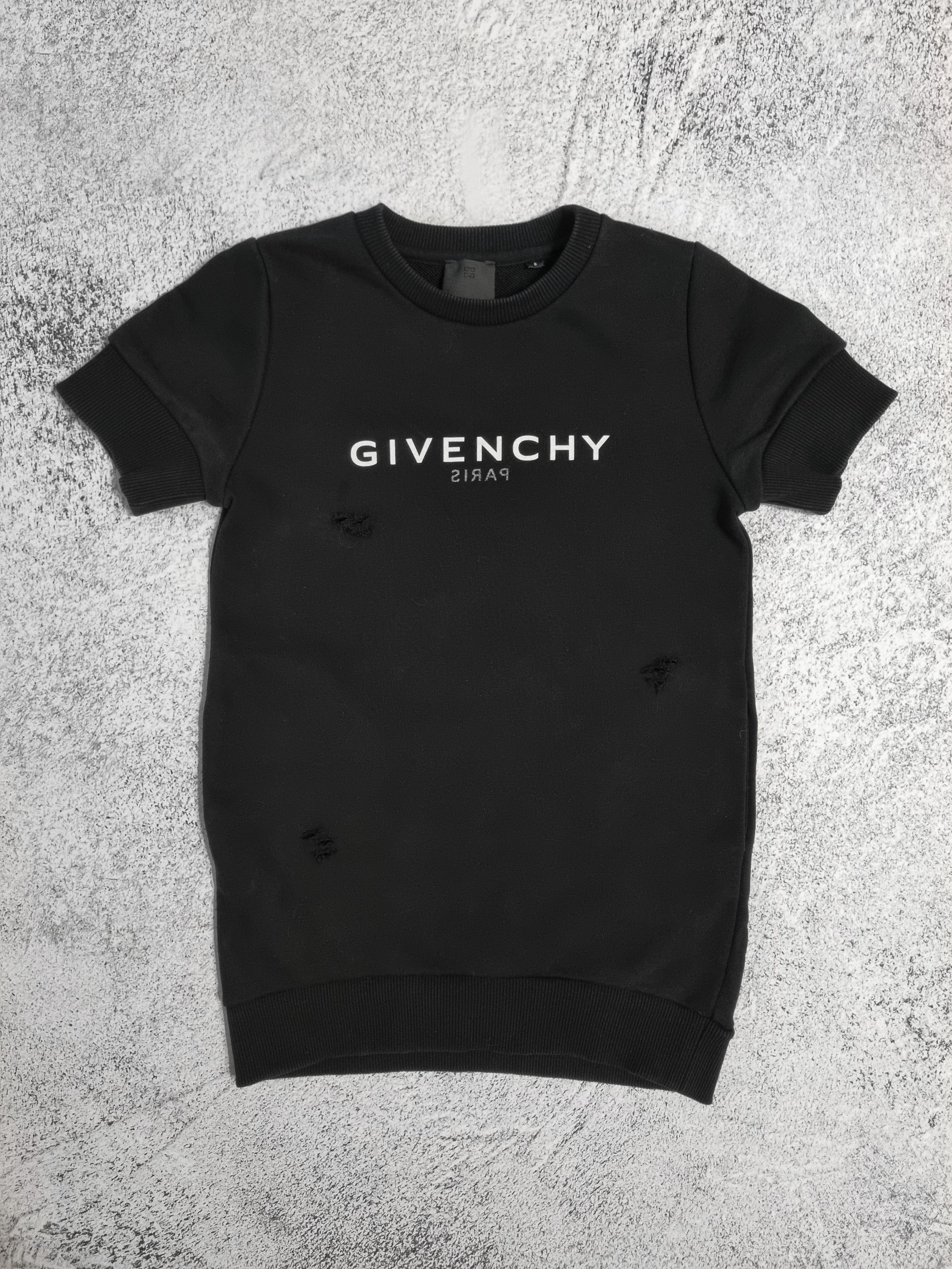 Givenchy Kids Sweatshirt Dress Distressed T-Shirt, 6 Years