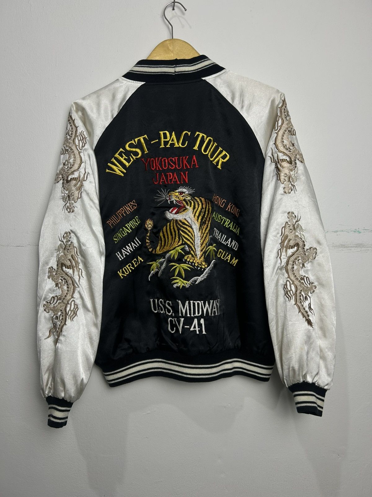 Vintage west pac tour yokosuka japan Embroidery sukajan