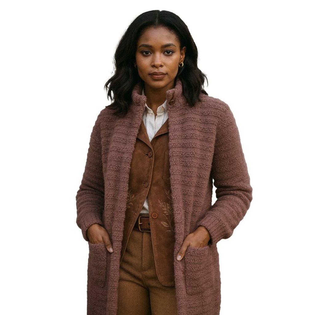 ESCADA Vintage Heritage Mohair Top Buttons Cardigan Size 40